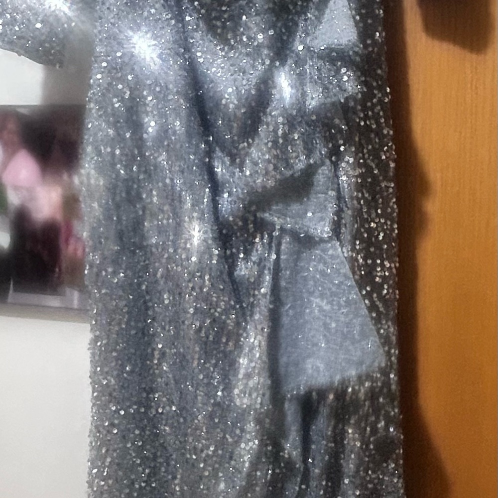 Sparkling Silver Kids Dress